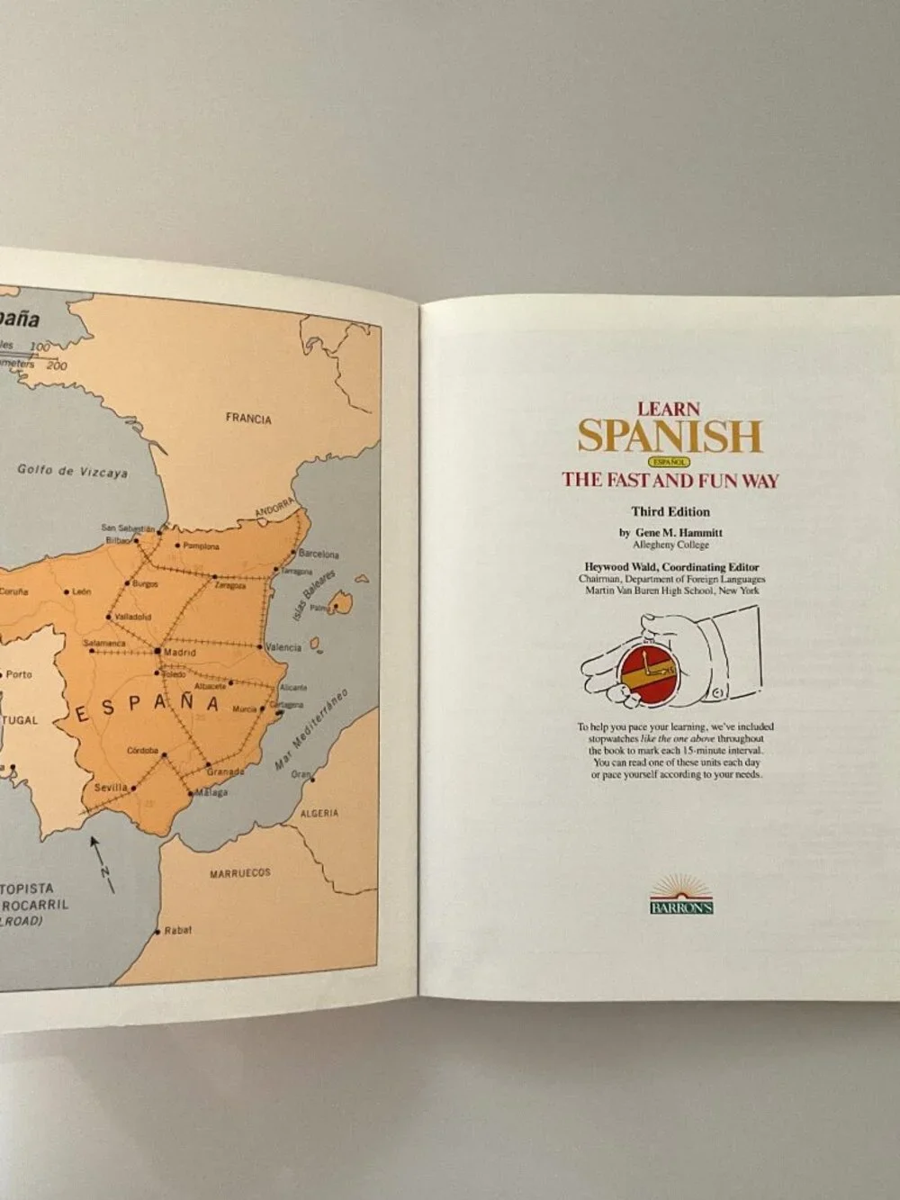 LEARN SPANISH THE FAST AND FUN WAY PAPERBACK BOOK